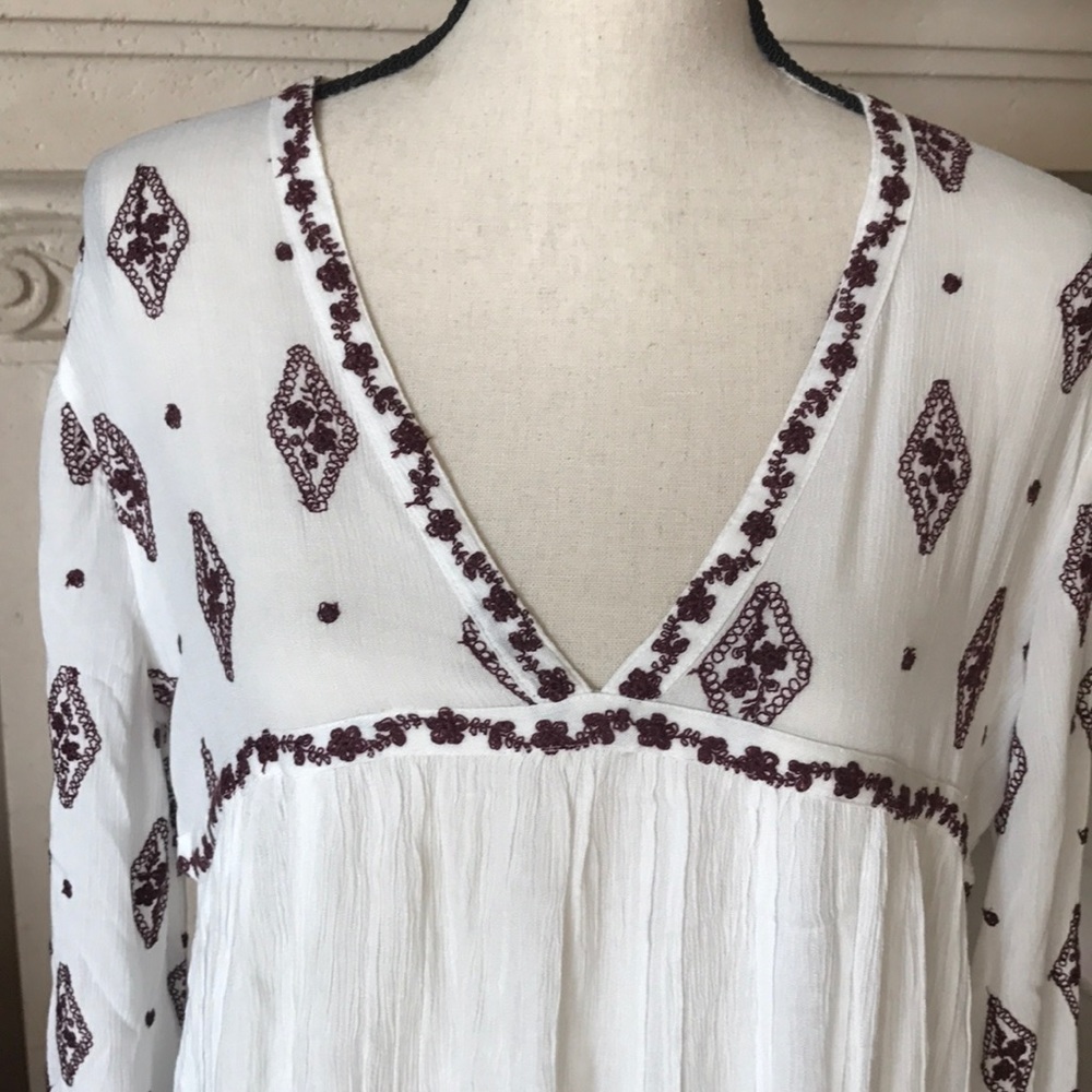 Free People Diamond Embroidered Top - Picture 6 of 8